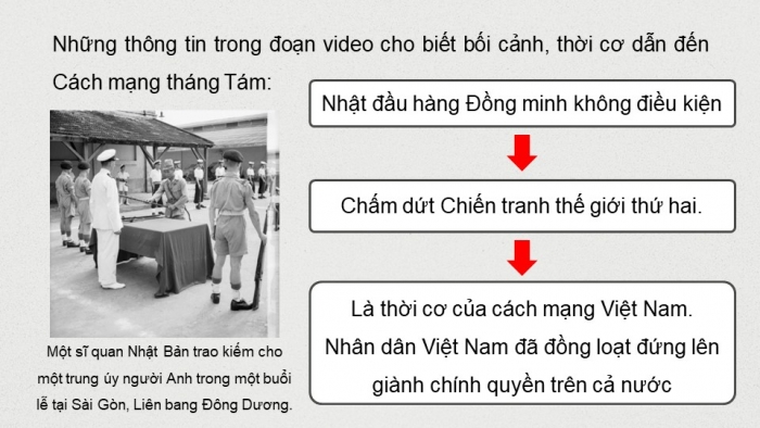 Giáo án điện tử Lịch sử 12 kết nối Bài 6: Cách mạng tháng Tám năm 1945