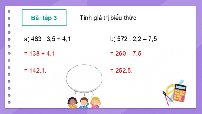 Giáo án PPT dạy thêm Toán 5 Chân trời bài 39: Chia một số tự nhiên cho một số thập phân