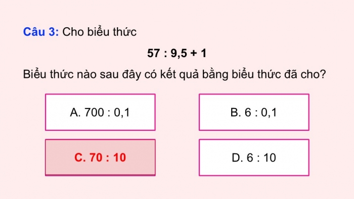 Giáo án PPT dạy thêm Toán 5 Chân trời bài 53: Ôn tập các phép tính với số thập phân (P2)