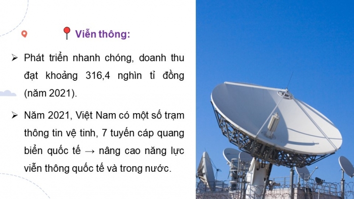 Giáo án điện tử Địa lí 9 chân trời Bài 8: Dịch vụ (P2)