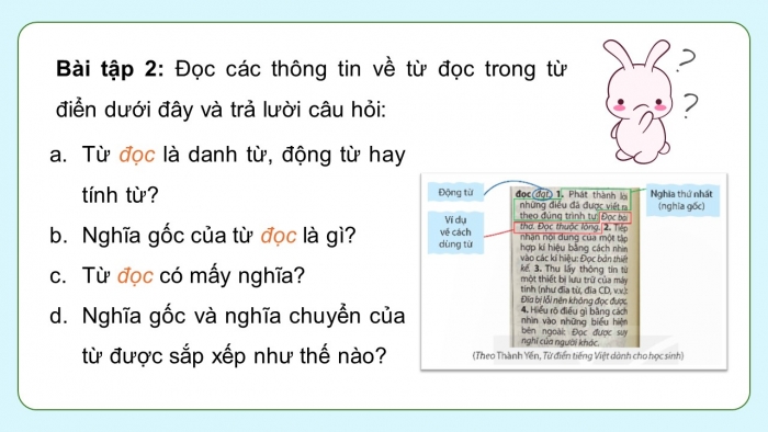 Giáo án điện tử Tiếng Việt 5 kết nối Bài 17: Sử dụng từ điển