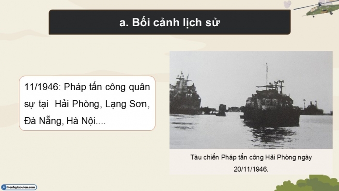 Giáo án điện tử Lịch sử 12 cánh diều Bài 7: Cuộc kháng chiến chống thực dân Pháp (1945 - 1954) (P2)