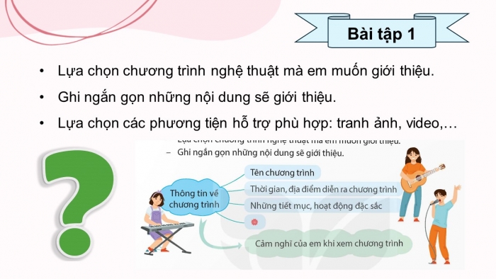 Giáo án điện tử Tiếng Việt 5 kết nối Bài 28: Chương trình nghệ thuật em yêu thích