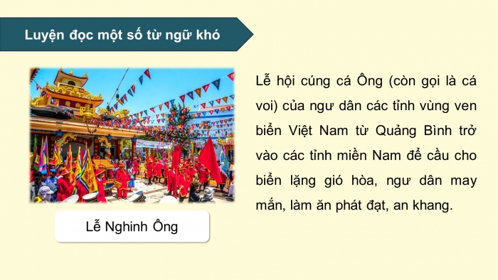 Giáo án điện tử Tiếng Việt 5 chân trời Bài 3: Ca dao về lễ hội