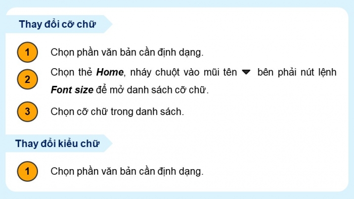 Giáo án điện tử Tin học 5 chân trời Bài 7: Định dạng kí tự