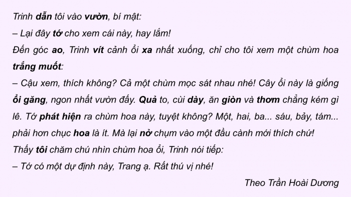 Giáo án điện tử Tiếng Việt 5 chân trời Bài Ôn tập cuối học kì I (Tiết 3)