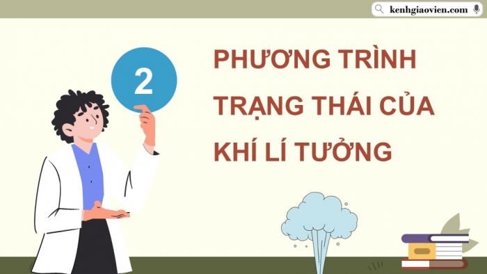 Giáo án điện tử Vật lí 12 chân trời Bài 7: Phương trình trạng thái của khí lí tưởng