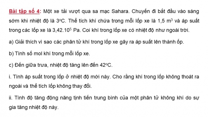 Giáo án điện tử Vật lí 12 cánh diều Bài tập Chủ đề 2