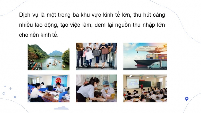 Giáo án điện tử Địa lí 9 cánh diều Bài 8: Dịch vụ