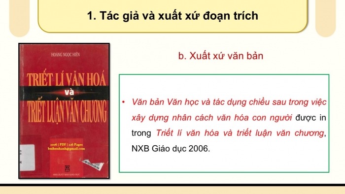 Giáo án PPT dạy thêm Ngữ văn 12 Cánh diều bài 5: Văn học và tác dụng chiều sâu trong việc xây dựng nhân cách văn hóa con người (Hoàng Ngọc Hiến)