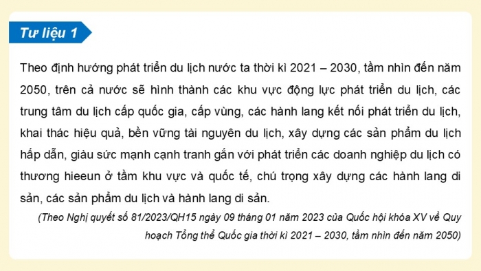 Giáo án điện tử Địa lí 9 kết nối Bài 10: Thực hành Tìm hiểu xu hướng phát triển ngành thương mại, du lịch