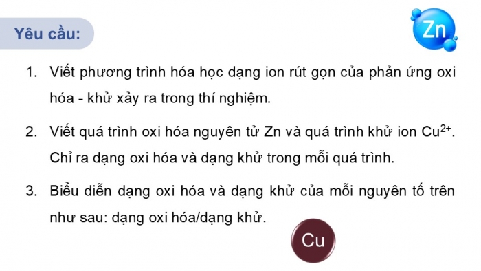 Giáo án điện tử Hoá học 12 kết nối Bài 15: Thế điện cực và nguồn điện hoá học