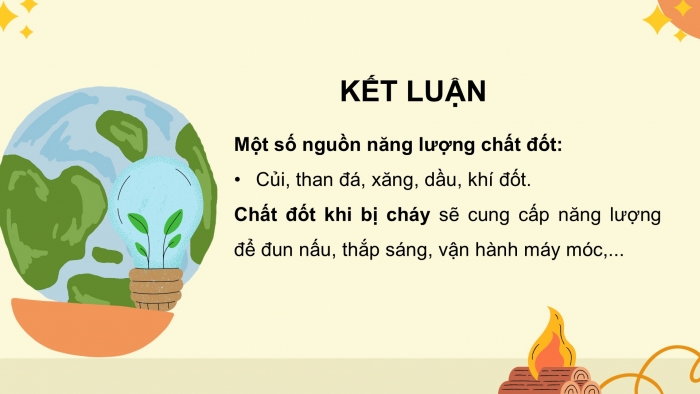 Giáo án điện tử Khoa học 5 chân trời Bài 10: Năng lượng chất đốt