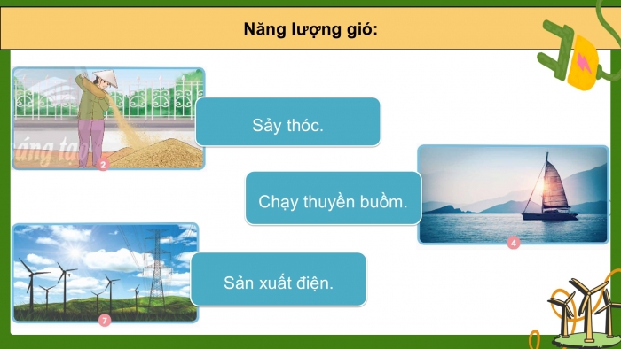 Giáo án điện tử Khoa học 5 chân trời Bài 11: Năng lượng mặt trời, gió và nước chảy