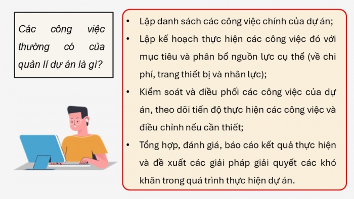 Giáo án điện tử chuyên đề Tin học ứng dụng 12 cánh diều Bài 1: Tạo lập dự án