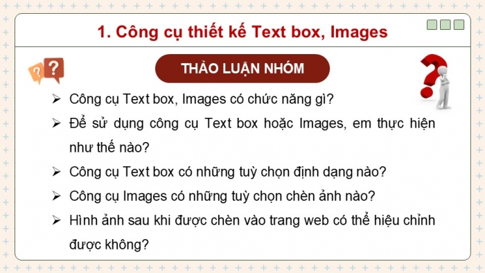 Giáo án điện tử Tin học ứng dụng 12 chân trời Bài E3: Tạo văn bản, chèn hình ảnh và tạo chân trang