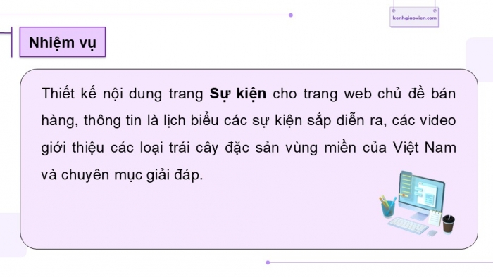 Giáo án điện tử Tin học ứng dụng 12 chân trời Bài E6: Chèn YouTube, Calendar, Drive và Collapsible group