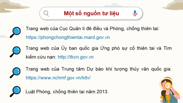 Giáo án điện tử chuyên đề địa lí 12 kết nối CĐ 1 phần 3: Thực hành tìm hiểu về thiên tai ở Việt Nam