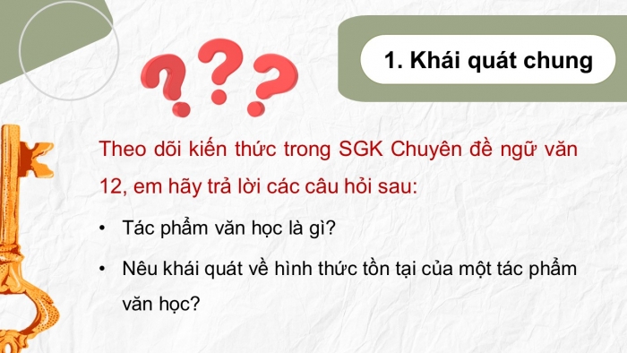 Giáo án điện tử chuyên đề Ngữ văn 12 cánh diều CĐ 2 Phần I: Tác phẩm văn học và tác phẩm nghệ thuật chuyển thể từ tác phẩm văn học