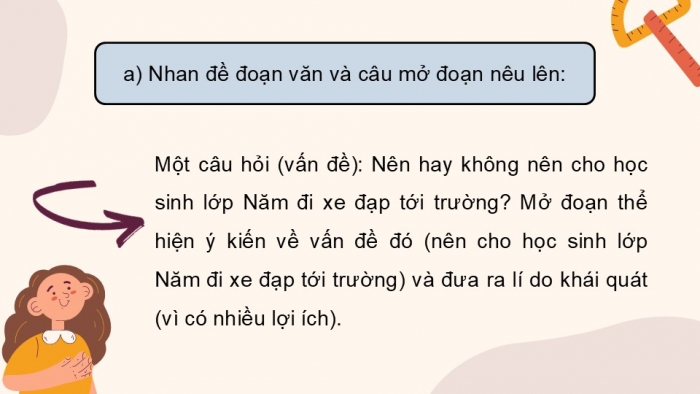 Giáo án điện tử Tiếng Việt 5 cánh diều Bài 7: Viết đoạn văn nêu ý kiến về một hiện tượng xã hội (Cấu tạo của đoạn văn)