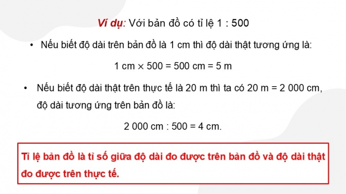 Giáo án điện tử Toán 5 cánh diều Bài 45: Tỉ lệ bản đồ