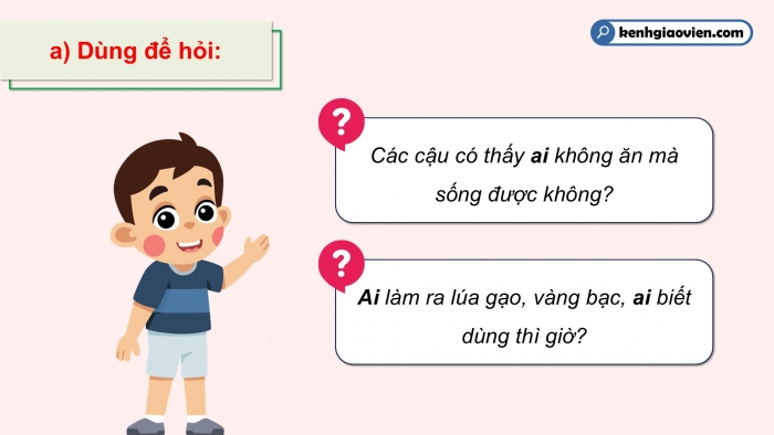 Giáo án điện tử Tiếng Việt 5 cánh diều Bài 8: Luyện tập về đại từ (Tiếp theo)