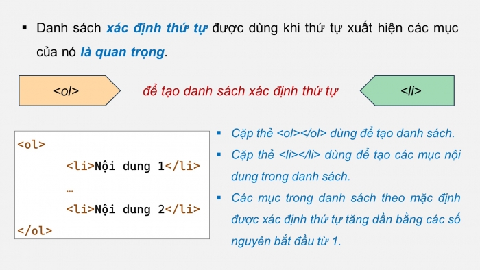 Giáo án điện tử Khoa học máy tính 12 cánh diều Bài 4: Trình bày nội dung theo dạng danh sách, bảng biểu