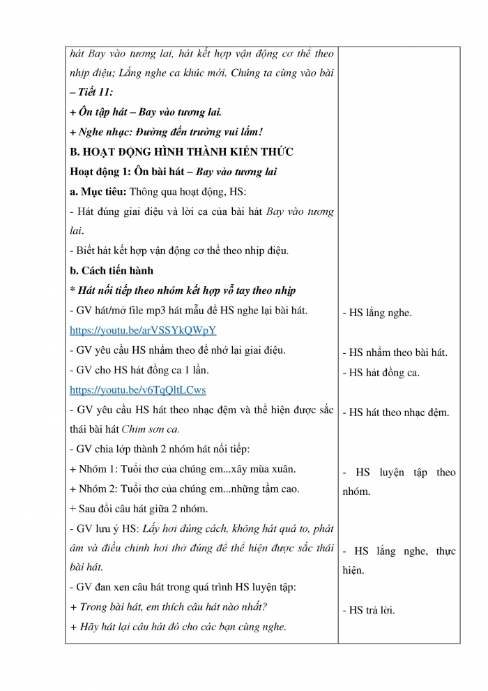 Giáo án và PPT Âm nhạc 5 kết nối Tiết 11: Ôn bài hát Bay vào tương lai, Nghe nhạc Đường đến trường vui lắm!