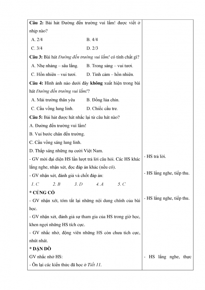 Giáo án và PPT Âm nhạc 5 kết nối Tiết 11: Ôn bài hát Bay vào tương lai, Nghe nhạc Đường đến trường vui lắm!