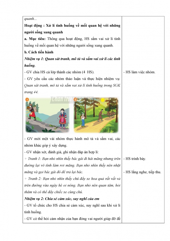 Giáo án và PPT Hoạt động trải nghiệm 5 chân trời bản 1 Chủ đề 4: Hoạt động vì cộng đồng - Tuần 16