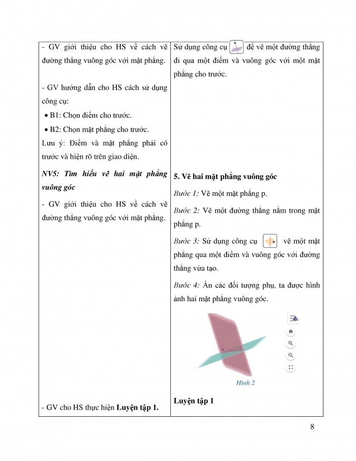 Giáo án và PPT Toán 11 cánh diều Thực hành phần mềm GeoGebra