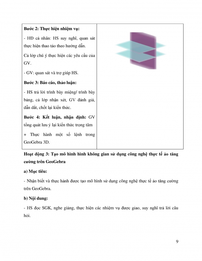 Giáo án và PPT Toán 11 cánh diều Thực hành phần mềm GeoGebra