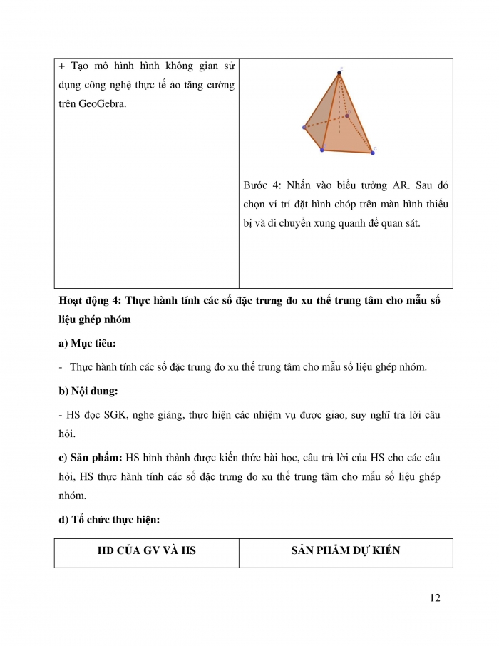 Giáo án và PPT Toán 11 cánh diều Thực hành phần mềm GeoGebra