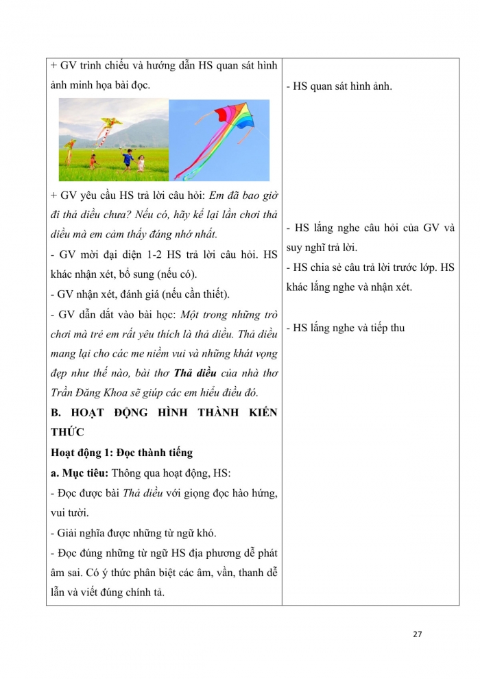 Giáo án và PPT Tiếng Việt 3 cánh diều Bài 3: Thả diều, So sánh, Em tiết kiệm