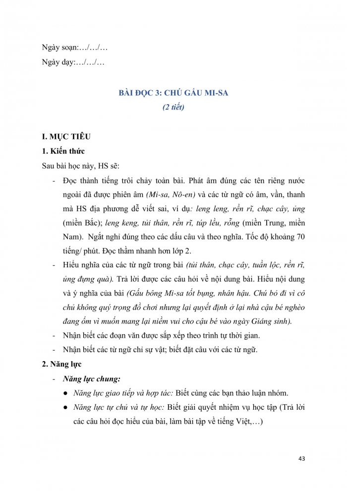 Giáo án và PPT Tiếng Việt 3 cánh diều Bài 3: Chú gấu Mi-sa, Mở rộng vốn từ về đồ vật, Nhớ – viết Thả diều, Ôn bảng chữ cái, Phân biệt ch/tr, n/nh, Nghe – kể Chiếc răng rụng