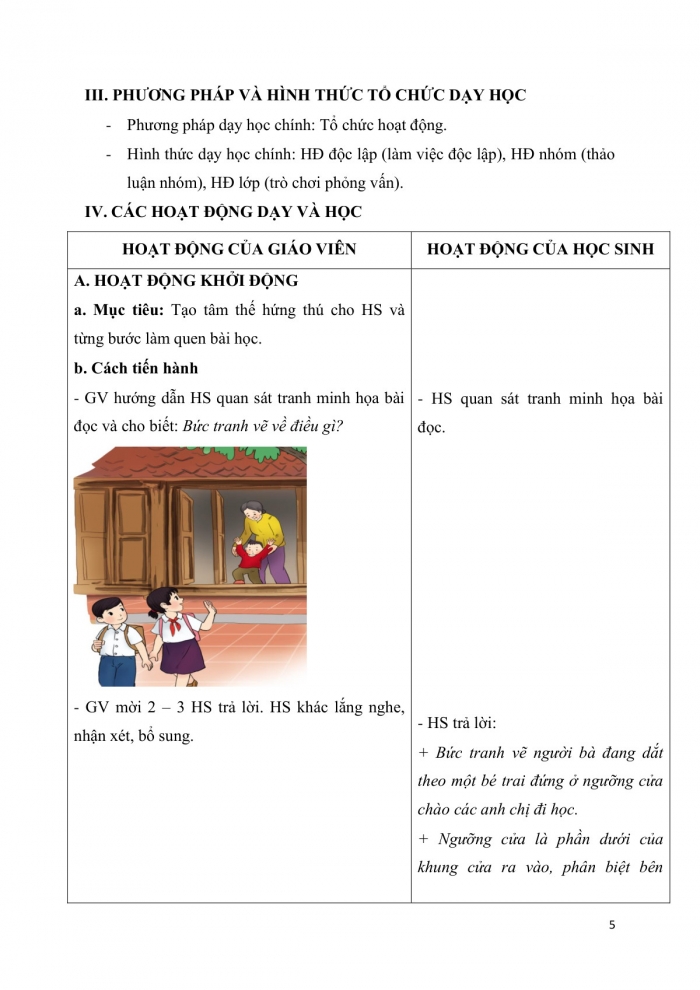 Giáo án và PPT Tiếng Việt 3 cánh diều Bài 4: Ngưỡng cửa, Từ có nghĩa giống nhau, Ôn chữ viết hoa E Ê, Trao đổi Nhận và gọi điện thoại