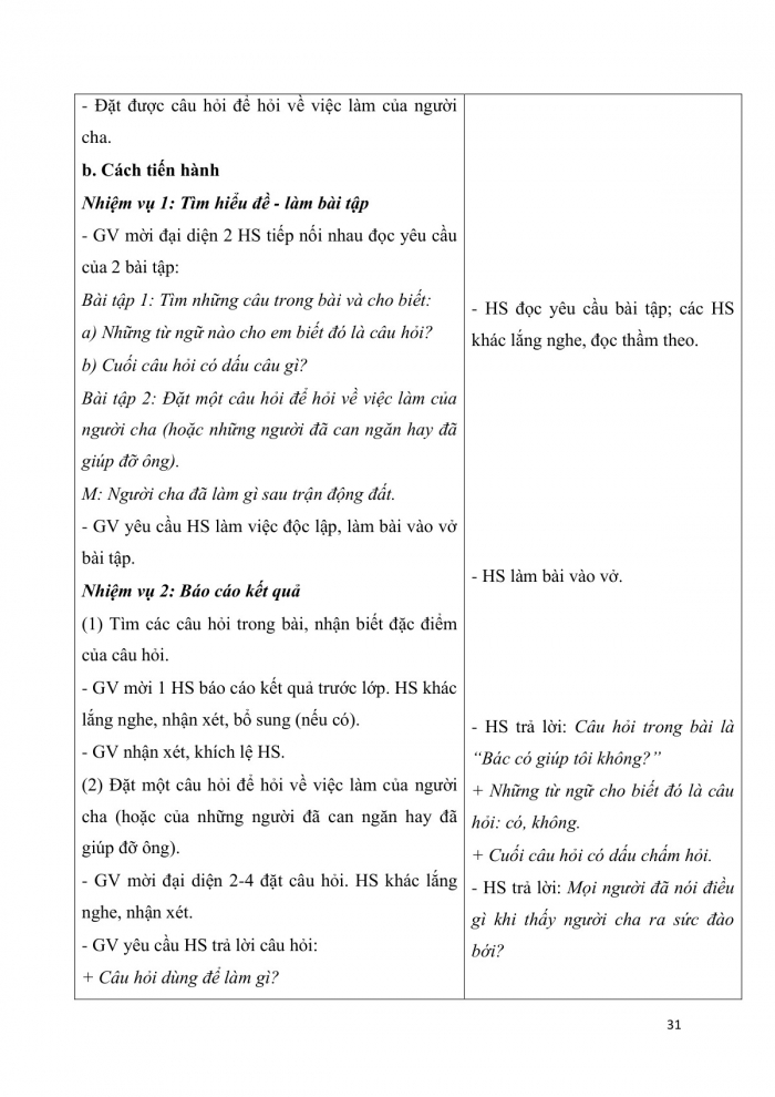 Giáo án và PPT Tiếng Việt 3 cánh diều Bài 4: Cha sẽ luôn ở bên con, Câu hỏi, Kể chuyện em và người thân