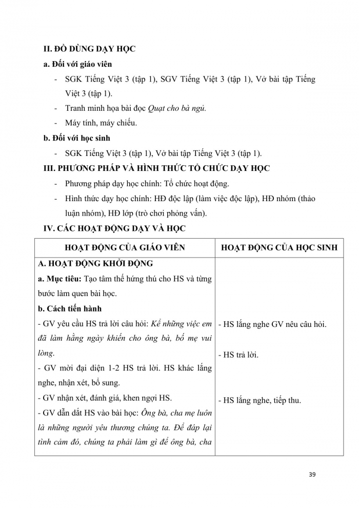 Giáo án và PPT Tiếng Việt 3 cánh diều Bài 4: Quạt cho bà ngủ, Ôn tập về câu Ai làm gì?, Nghe – viết Trong đêm bé ngủ, Ôn bảng chữ cái, Phân biệt r/d/gi, dấu hỏi / dấu ngã, Trao đổi Em đọc sách báo