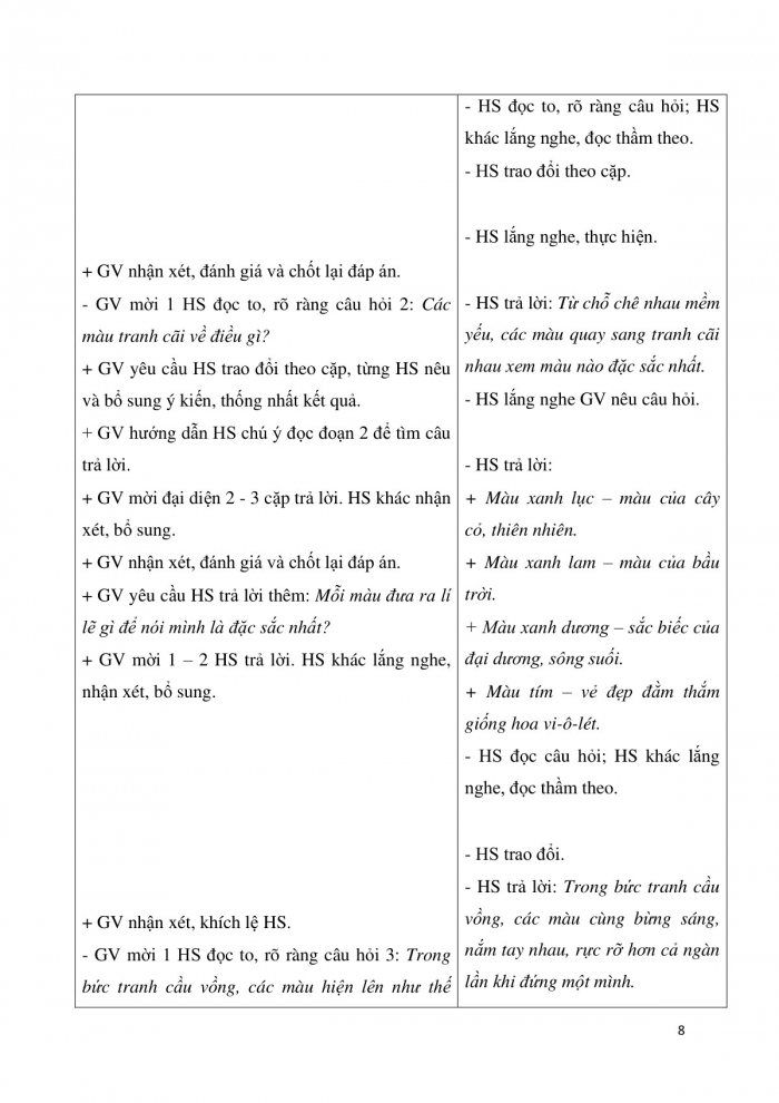 Giáo án và PPT Tiếng Việt 3 cánh diều Bài 6: Bảy sắc cầu vồng, Ôn tập về từ ngữ chỉ đặc điểm, Luyện tập về từ có nghĩa giống nhau