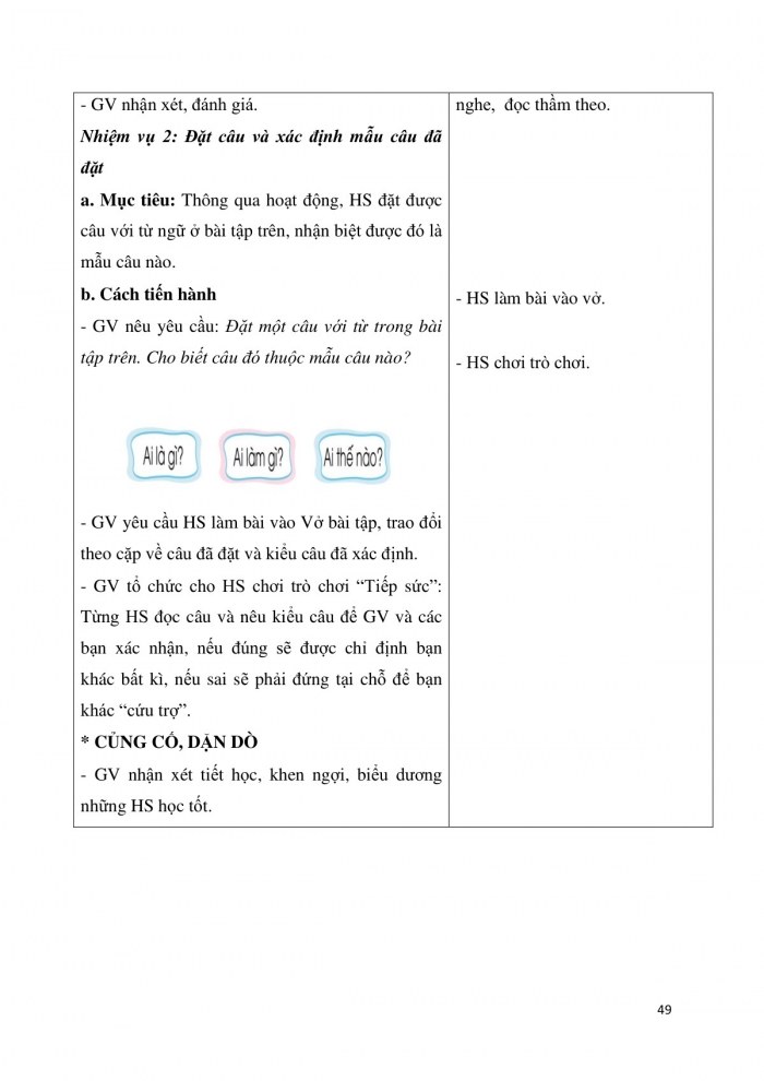 Giáo án và PPT Tiếng Việt 3 cánh diều Bài 6: Chia sẻ niềm vui, Mở rộng vốn từ về cộng đồng, Ôn tập về câu Ai thế nào?, Nhớ - viết Bận, Phân biệt uênh/ênh, uêch/êch, l/n, c/t, Trao đổi Quà tặng của em