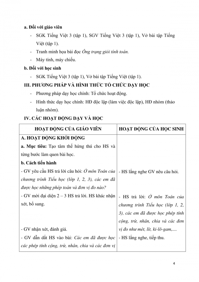 Giáo án và PPT Tiếng Việt 3 cánh diều Bài 7: Ông Trạng giỏi tính toán, Từ có nghĩa trái ngược nhau