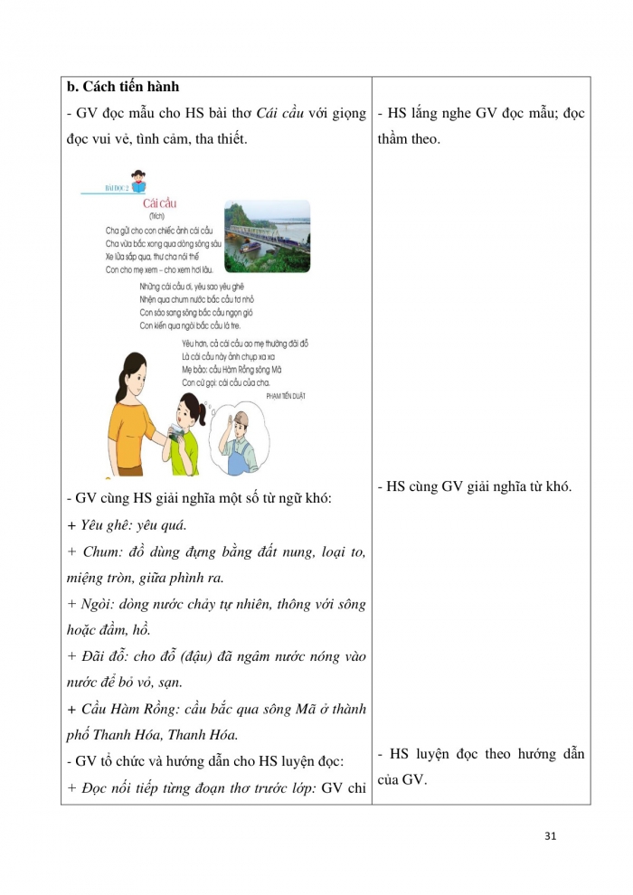 Giáo án và PPT Tiếng Việt 3 cánh diều Bài 7: Cái cầu, Luyện tập về từ có nghĩa trái ngược nhau, Tả đồ vật