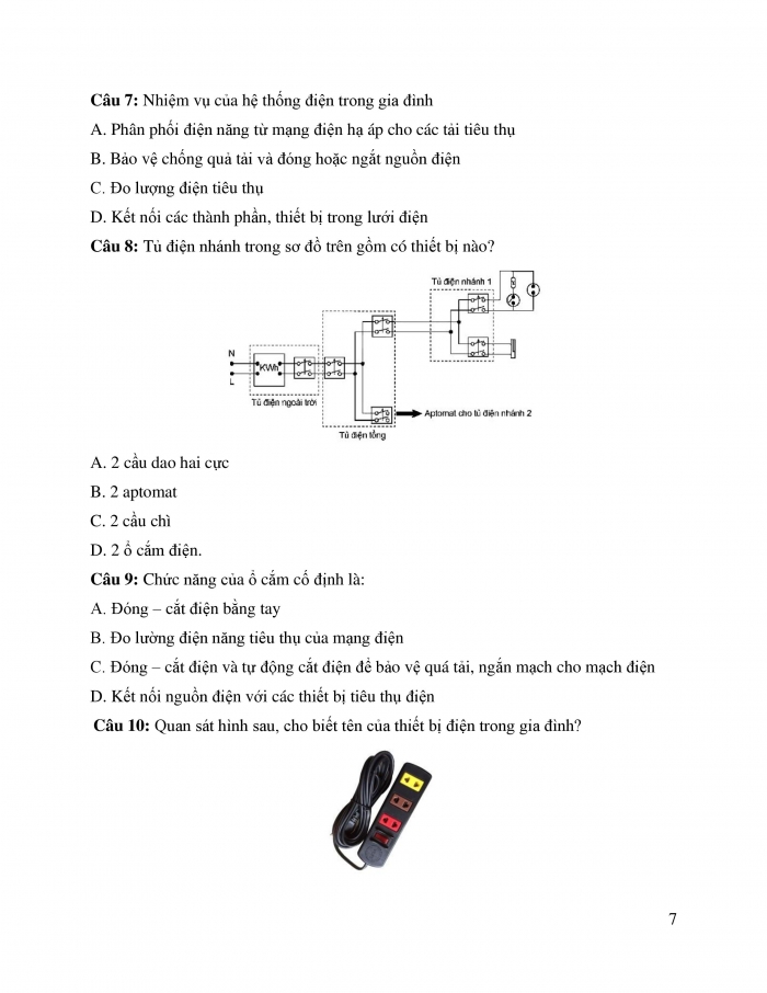 Giáo án và PPT công nghệ 12 điện - điện tử Kết nối bài Tổng kết chương III