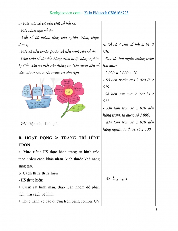 Giáo án và PPT Toán 3 cánh diều bài Em vui học Toán (Chương 3)