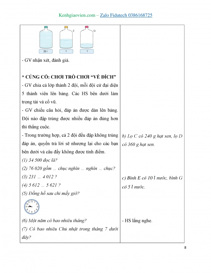 Giáo án và PPT Toán 3 cánh diều bài Em vui học Toán (Chương 3)