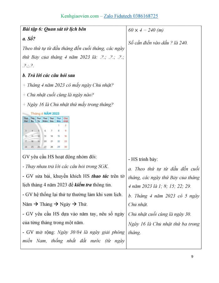 Giáo án và PPT Toán 3 chân trời bài Em làm được những gì? (Chương 3) (3)