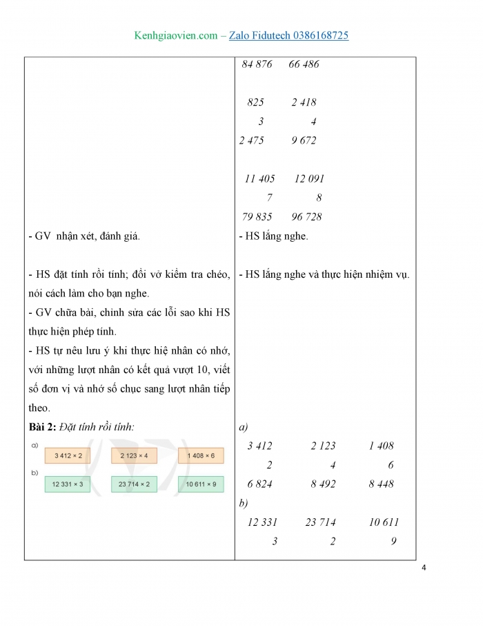 Giáo án và PPT Toán 3 cánh diều bài Luyện tập (Chương 4) (1)