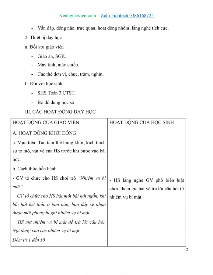 Giáo án và PPT Toán 3 chân trời bài Trăm nghìn