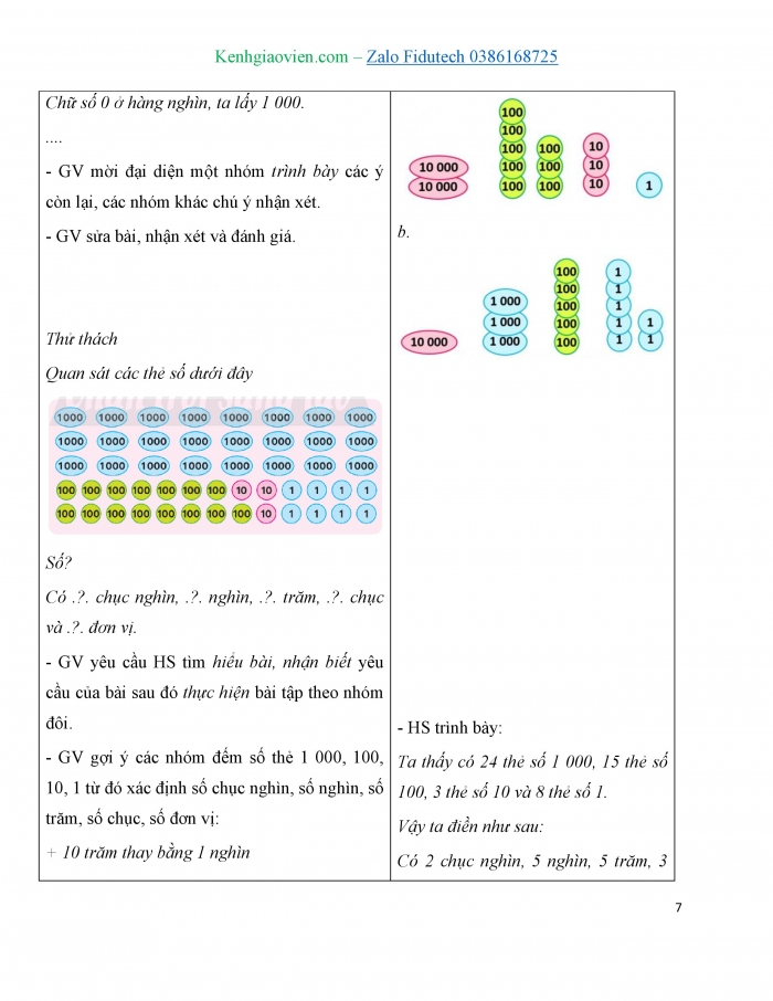 Giáo án và PPT Toán 3 chân trời bài Trăm nghìn