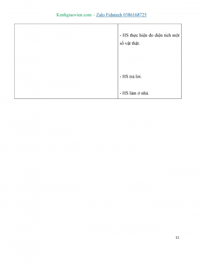 Giáo án và PPT Toán 3 cánh diều bài Diện tích một hình